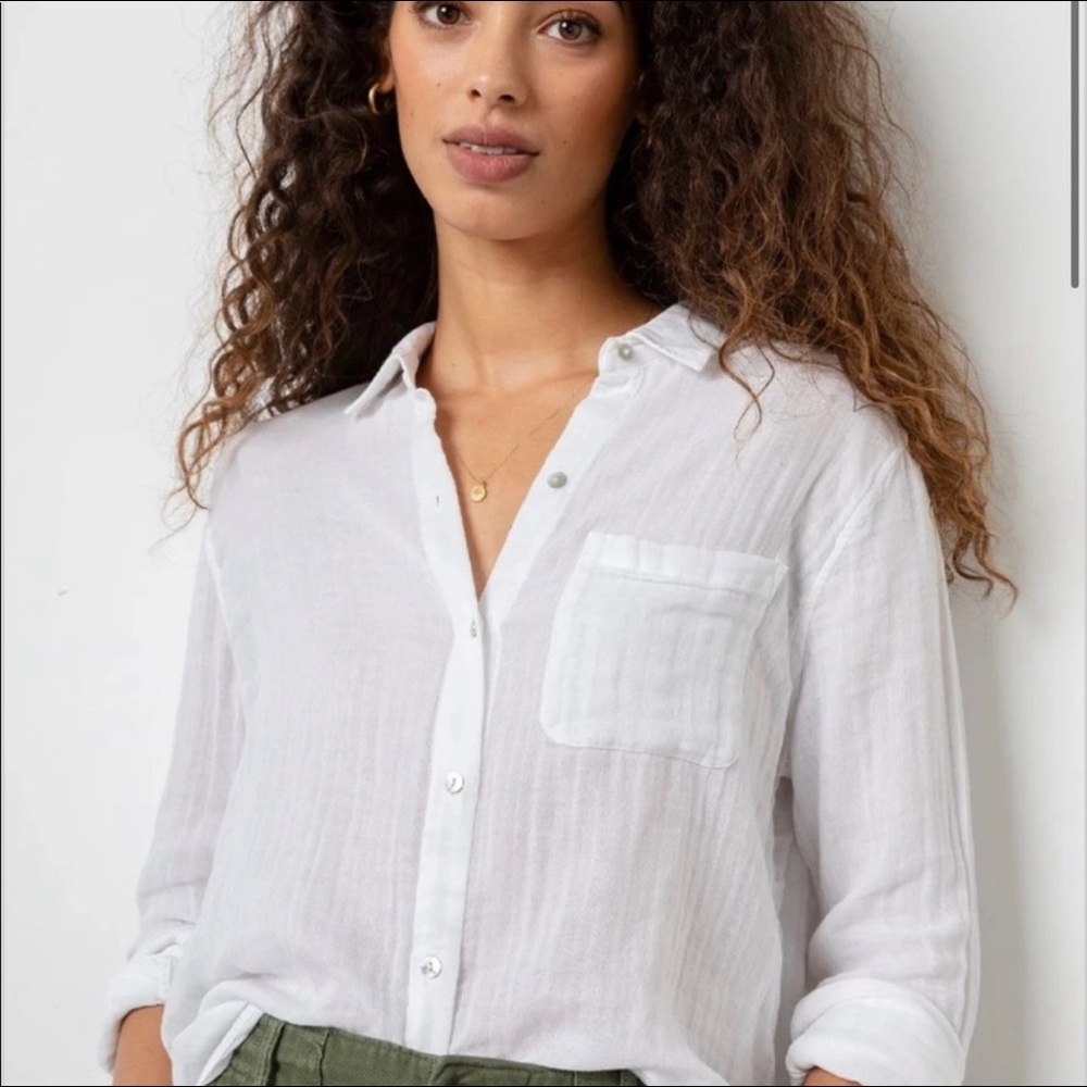 White rails linen top
